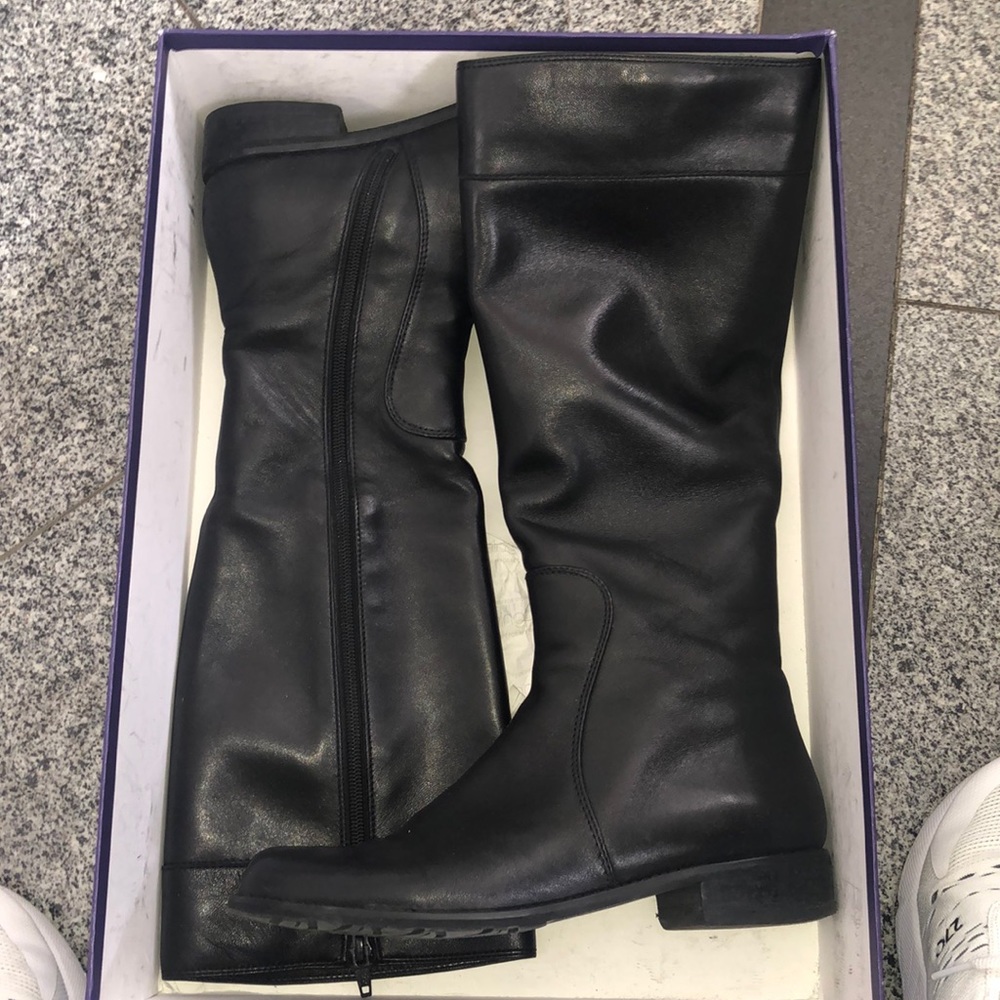Stuart Weitzman black riding boots